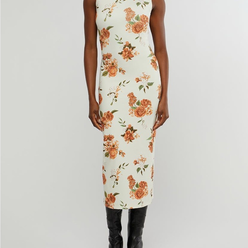 WeWoreWhat muscle tank Cream Floral Midi Dress
